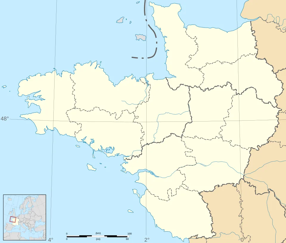 Carte de la zone d'intervention NET OUEST dans le Grand Ouest